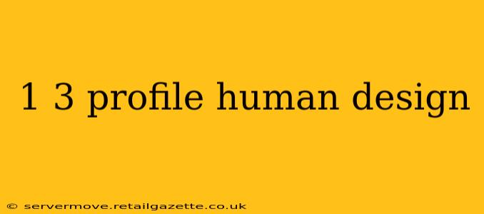 1 3 profile human design