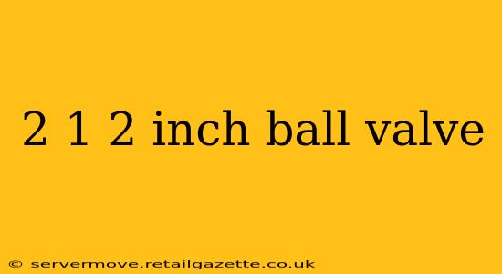 2 1 2 inch ball valve