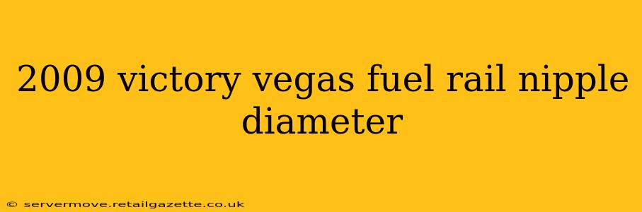 2009 victory vegas fuel rail nipple diameter