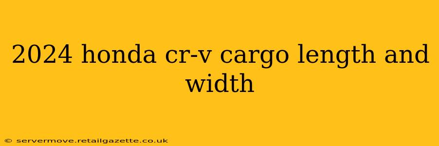 2024 honda cr-v cargo length and width