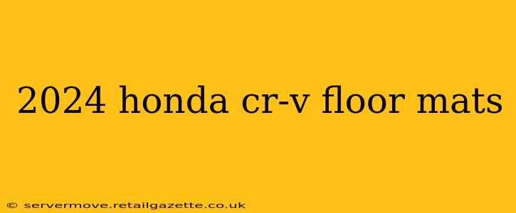 2024 honda cr-v floor mats