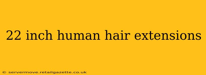 22 inch human hair extensions
