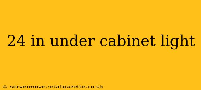 24 in under cabinet light