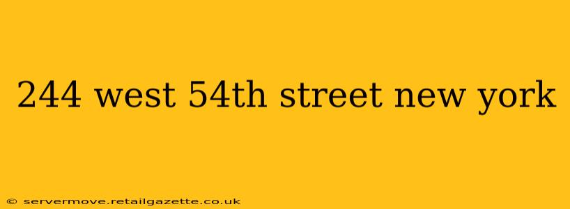244 west 54th street new york