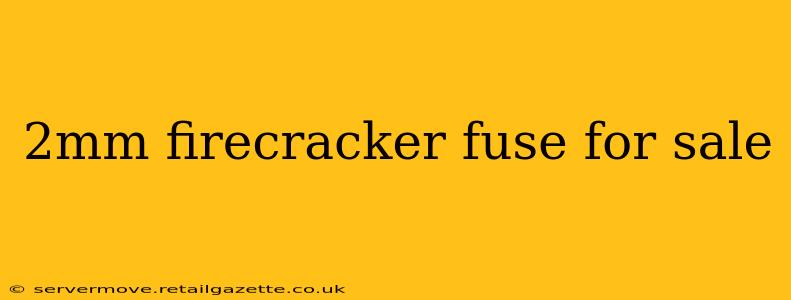 2mm firecracker fuse for sale