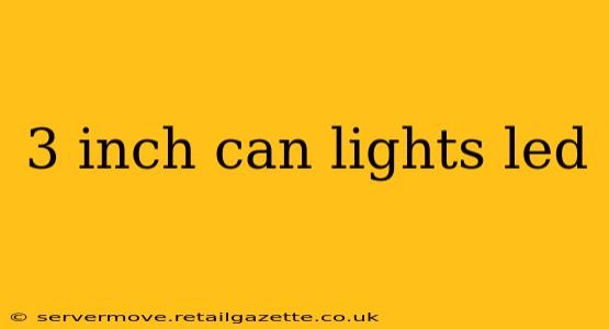 3 inch can lights led