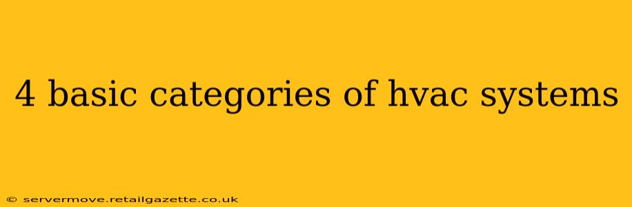 4 basic categories of hvac systems
