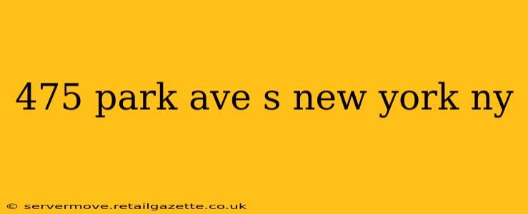 475 park ave s new york ny
