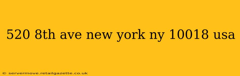 520 8th ave new york ny 10018 usa