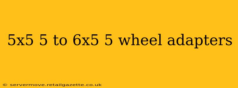 5x5 5 to 6x5 5 wheel adapters