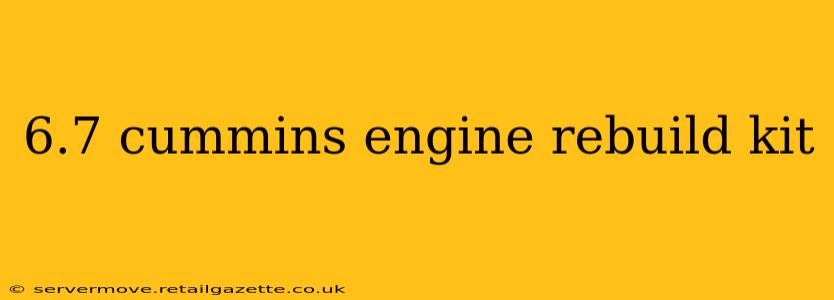 6.7 cummins engine rebuild kit