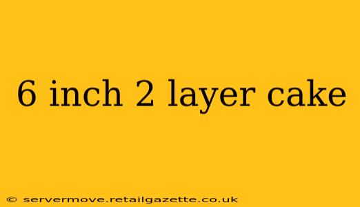 6 inch 2 layer cake