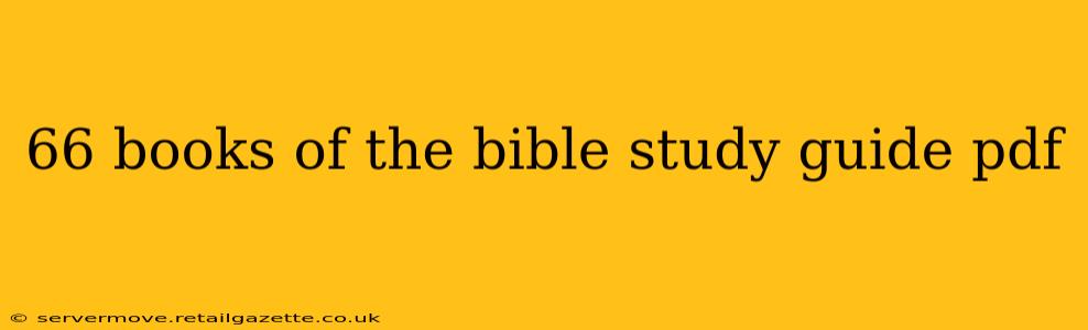 66 books of the bible study guide pdf