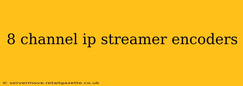 8 channel ip streamer encoders