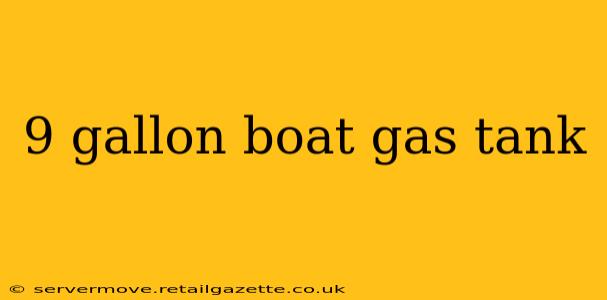 9 gallon boat gas tank