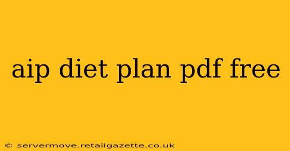 aip diet plan pdf free
