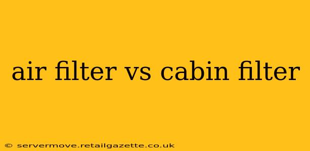 air filter vs cabin filter