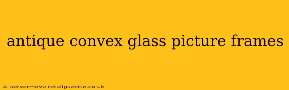 antique convex glass picture frames