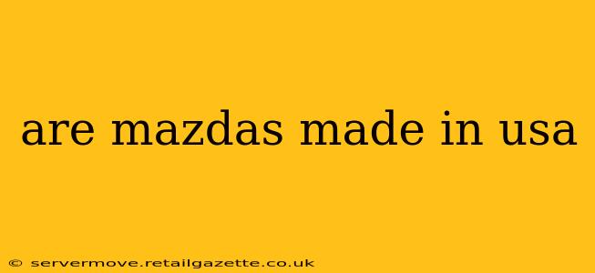 are mazdas made in usa