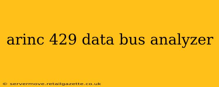 arinc 429 data bus analyzer