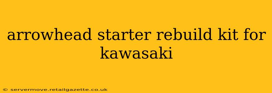 arrowhead starter rebuild kit for kawasaki