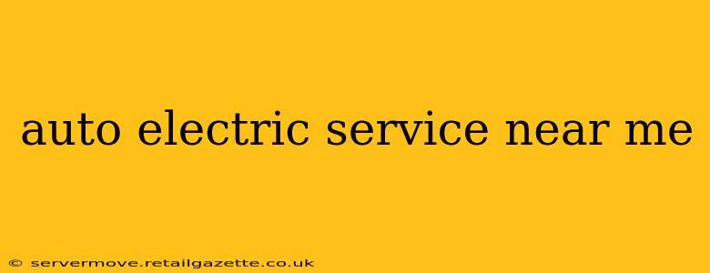 auto electric service near me