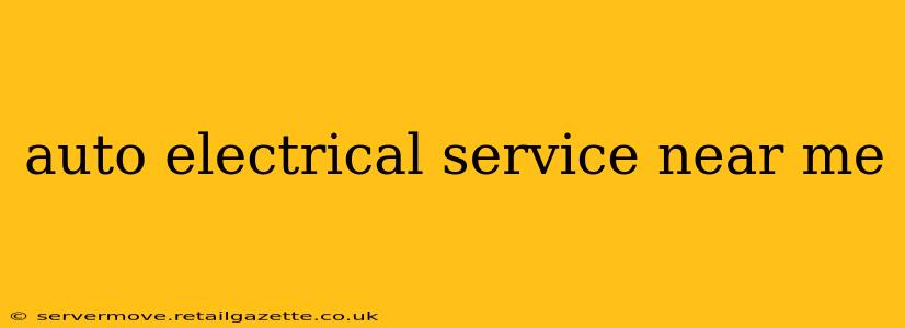 auto electrical service near me