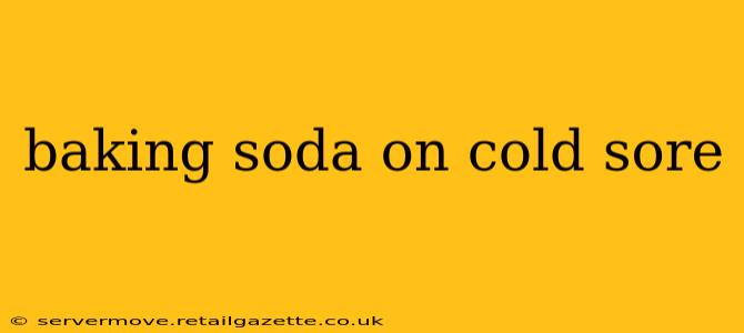 baking soda on cold sore