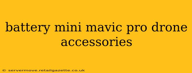 battery mini mavic pro drone accessories
