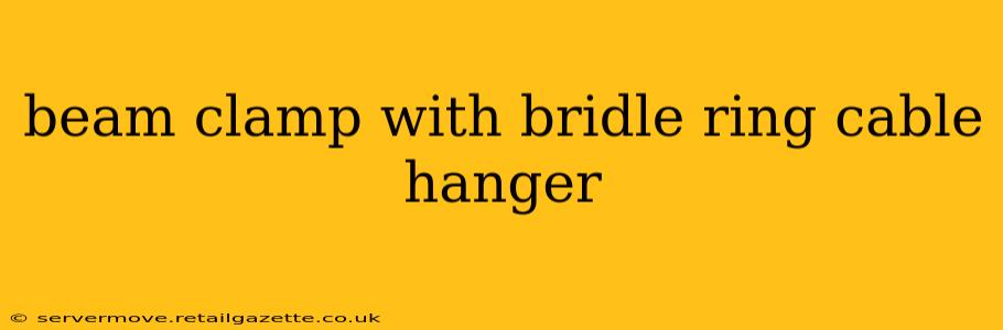 beam clamp with bridle ring cable hanger