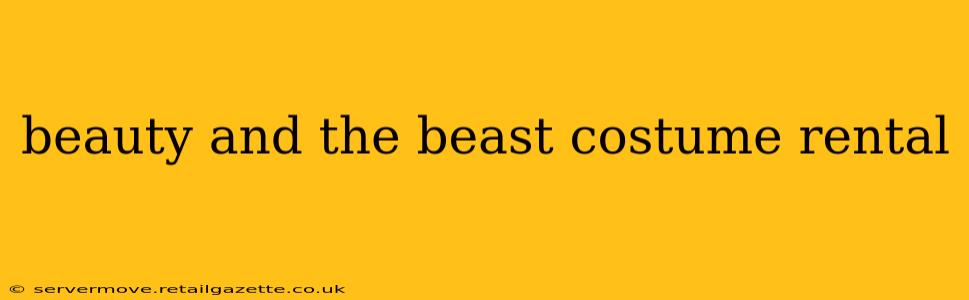 beauty and the beast costume rental