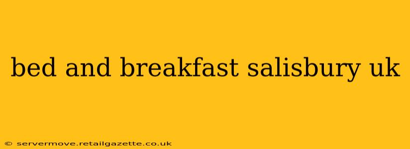 bed and breakfast salisbury uk