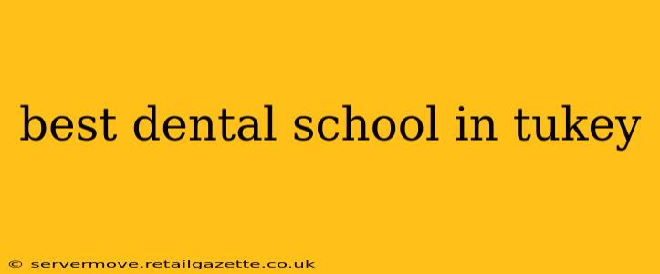 best dental school in tukey