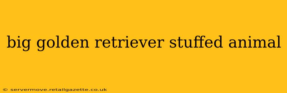 big golden retriever stuffed animal