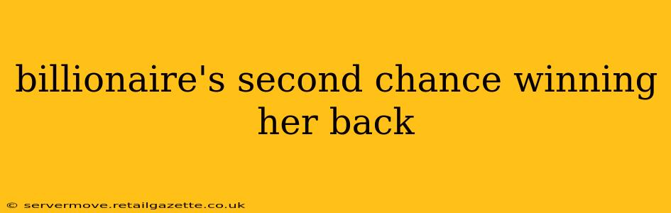 billionaire's second chance winning her back