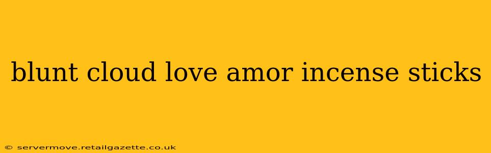 blunt cloud love amor incense sticks