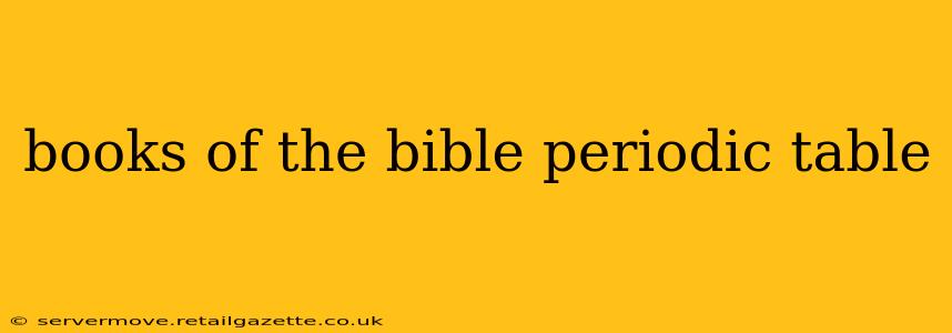 books of the bible periodic table