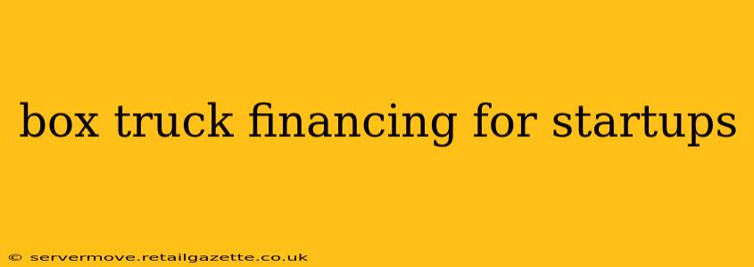 box truck financing for startups