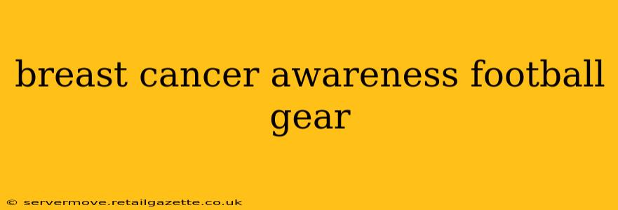 breast cancer awareness football gear