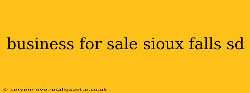 business for sale sioux falls sd