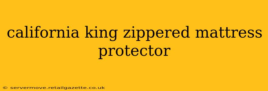 california king zippered mattress protector