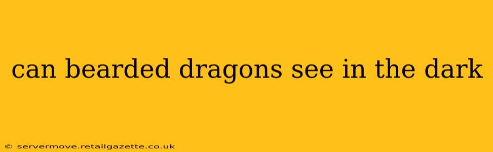 can bearded dragons see in the dark
