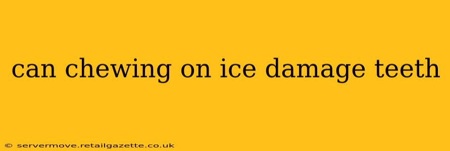 can chewing on ice damage teeth