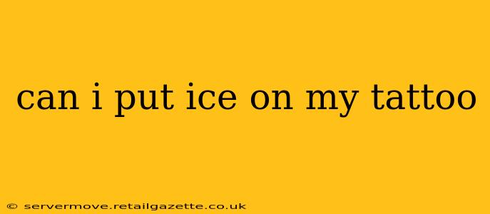 can i put ice on my tattoo