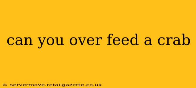 can you over feed a crab