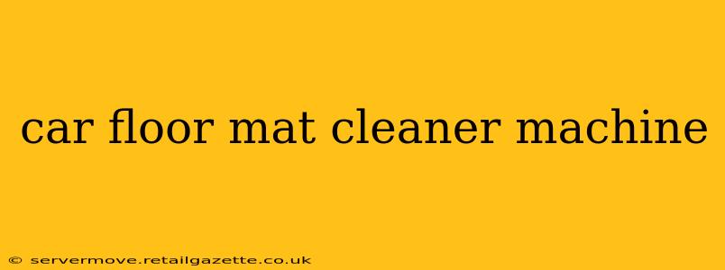 car floor mat cleaner machine