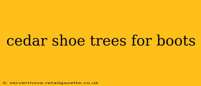 cedar shoe trees for boots