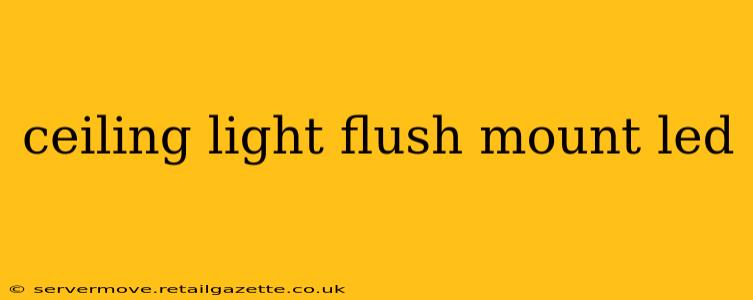 ceiling light flush mount led