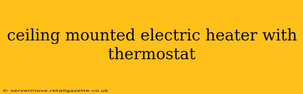 ceiling mounted electric heater with thermostat
