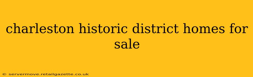 charleston historic district homes for sale